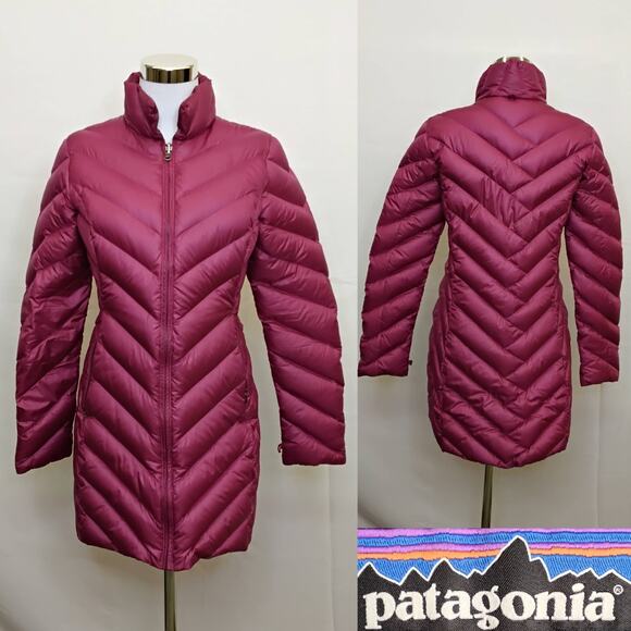 Patagonia Jackets & Blazers - Patagonia Down Puffer Jacket Women's S Pink Full Zip Hoodless #J5284